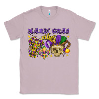 Lilac mardi gras vibes skull Classic Tee - FaDigitalArtStudio