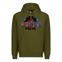 Army Green wrestling mom Premium Hoodie - Zillion Design Studio
