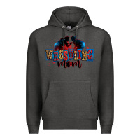 Charcoal Heather wrestling mom Premium Hoodie - Zillion Design Studio