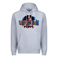 Heather Grey wrestling mom Premium Hoodie - Zillion Design Studio