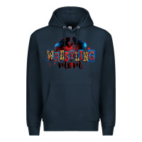 Navy wrestling mom Premium Hoodie - Zillion Design Studio
