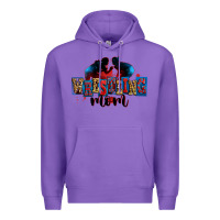 Purple wrestling mom Premium Hoodie - Zillion Design Studio