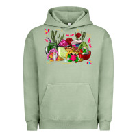 Pigment Oil Green mexican gnomes with coffee cups Urban Hoodie - CTS Tumbler Store