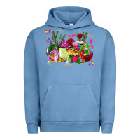 Pigment Pebble Blue mexican gnomes with coffee cups Urban Hoodie - CTS Tumbler Store