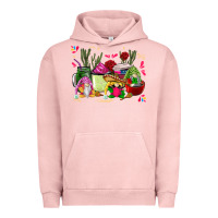 Pigment Salmon mexican gnomes with coffee cups Urban Hoodie - CTS Tumbler Store