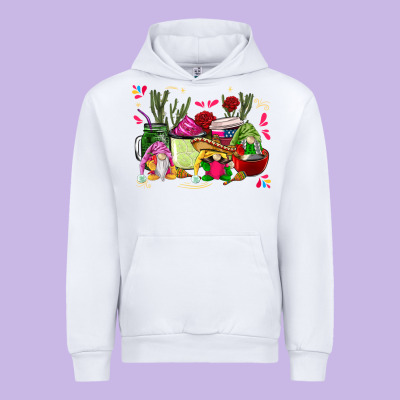 Mexican Gnomes With Coffee Cups Urban Hoodie Designed By Cts Tumbler Store