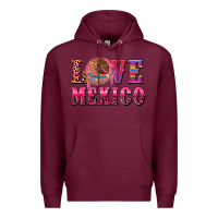 Burgundy love mexico Premium Hoodie - CTS Tumbler Store