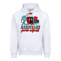 White assistant principal Urban Hoodie - Zillion Design Studio