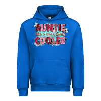 Cobalt auntie like mom only cooler Urban Hoodie - Zillion Design Studio