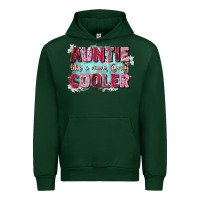 Forest Green auntie like mom only cooler Urban Hoodie - Zillion Design Studio