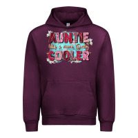 Mauve Wine auntie like mom only cooler Urban Hoodie - Zillion Design Studio