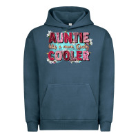 Pigment Midnight Navy auntie like mom only cooler Urban Hoodie - Zillion Design Studio