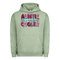 Pigment Oil Green auntie like mom only cooler Urban Hoodie - Zillion Design Studio