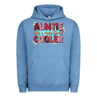 Pigment Pebble Blue auntie like mom only cooler Urban Hoodie - Zillion Design Studio