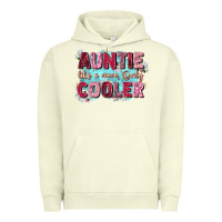 Pigment Pistachio auntie like mom only cooler Urban Hoodie - Zillion Design Studio