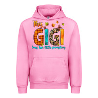 Fuchsia Pink this gigi loves her little pumpkins Urban Hoodie - texasbilliewilder