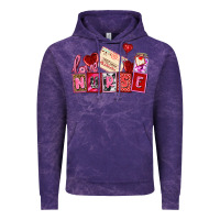 Cloud Purple valentines day nurse Vintage Hoodie - AdoDesignShop