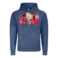 Vintage Denim valentines day nurse Vintage Hoodie - AdoDesignShop