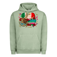 Pigment Oil Green mexican hearts Urban Hoodie - CTS Tumbler Store