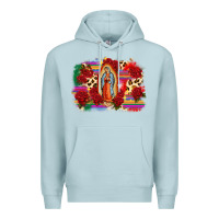 Blue Mist Our Lady of Guadalupe Premium Hoodie - CTS Tumbler Store