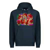 Navy Our Lady of Guadalupe Premium Hoodie - CTS Tumbler Store