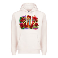 Pale Pink Our Lady of Guadalupe Premium Hoodie - CTS Tumbler Store
