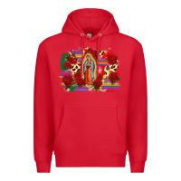 Red Our Lady of Guadalupe Premium Hoodie - CTS Tumbler Store
