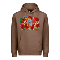 Chestnut Our Lady of Guadalupe Premium Hoodie - CTS Tumbler Store
