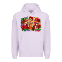 Lilac Our Lady of Guadalupe Premium Hoodie - CTS Tumbler Store