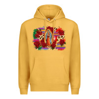 Mustard Our Lady of Guadalupe Premium Hoodie - CTS Tumbler Store
