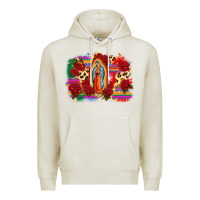 Oatmeal Heather Our Lady of Guadalupe Premium Hoodie - CTS Tumbler Store