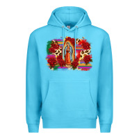 Ocean Blue Our Lady of Guadalupe Premium Hoodie - CTS Tumbler Store