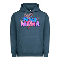 Pigment Midnight Navy badass mama Urban Hoodie - Zillion Design Studio
