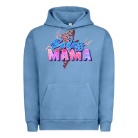 Pigment Pebble Blue badass mama Urban Hoodie - Zillion Design Studio