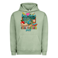 Pigment Oil Green busy doing cool teacher stuff Urban Hoodie - Zillion Design Studio