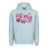 Blue Mist princess coffee cups Premium Hoodie - Zillion Design Studio