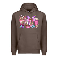 Coffee princess coffee cups Premium Hoodie - Zillion Design Studio