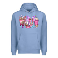 Colony Blue princess coffee cups Premium Hoodie - Zillion Design Studio