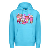 Ocean Blue princess coffee cups Premium Hoodie - Zillion Design Studio