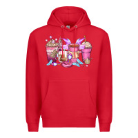 Red princess coffee cups Premium Hoodie - Zillion Design Studio