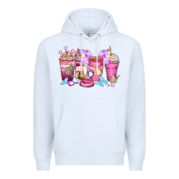 White princess coffee cups Premium Hoodie - Zillion Design Studio