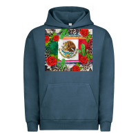 Pigment Midnight Navy mexican flag Urban Hoodie - CTS Tumbler Store