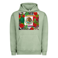 Pigment Oil Green mexican flag Urban Hoodie - CTS Tumbler Store