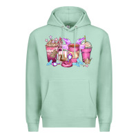 Seafoam princess coffee cups Premium Hoodie - Zillion Design Studio