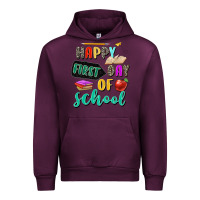 Mauve Wine happy first day of school Urban Hoodie - Zillion Design Studio