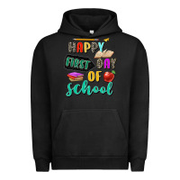 Pigment Black happy first day of school Urban Hoodie - Zillion Design Studio