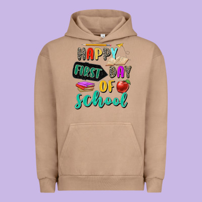 Happy First Day Of School Urban Hoodie Designed By Zillion Design Studio