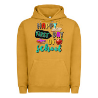 Pigment Peanut Butter happy first day of school Urban Hoodie - Zillion Design Studio