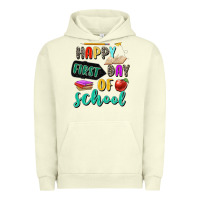Pigment Pistachio happy first day of school Urban Hoodie - Zillion Design Studio