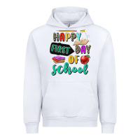 White happy first day of school Urban Hoodie - Zillion Design Studio